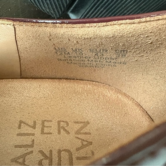 Naturalizer Darry Lug Sole Loafers Plum Rouge Patent Leather‎ Size 12 Burgundy - Picture 10 of 10